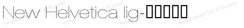 New Helvetica lig字体转换